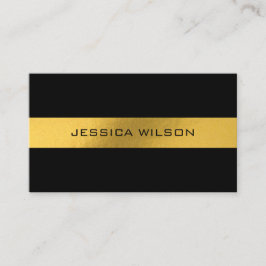 Elegante moda con tarjeta de visita negra de marco