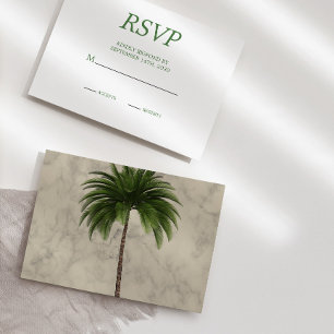 Elegante Moda de árbol de palmas RSVP