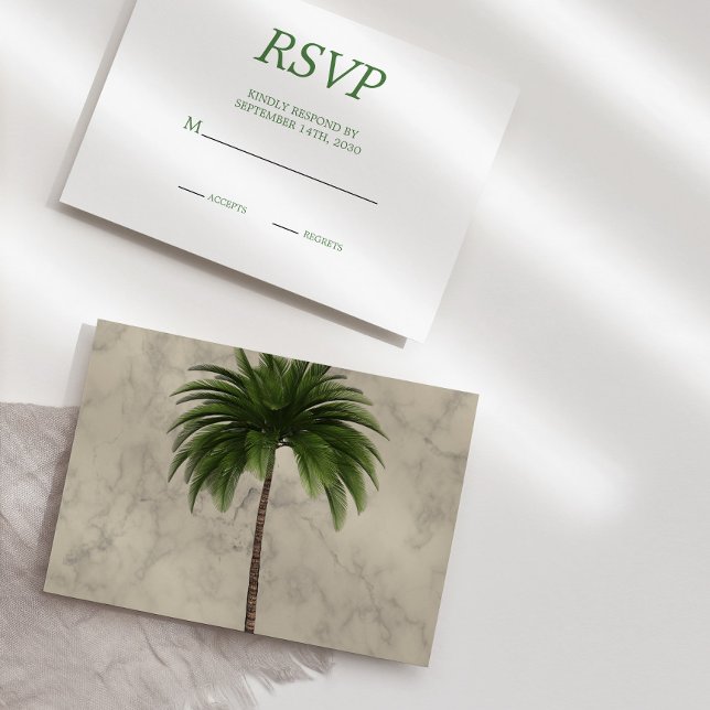 Elegante Moda de árbol de palmas RSVP (Subido por el creador)