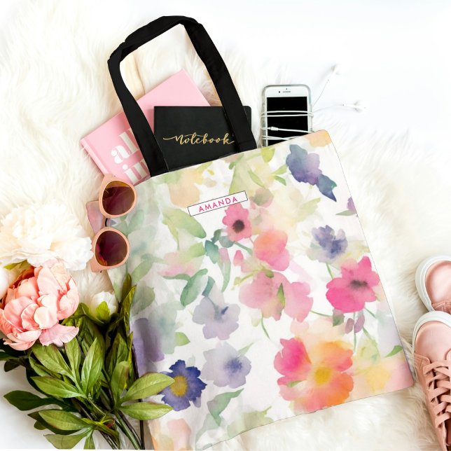 Elegante Moda Floral Cute Moderna Bolsa De Tote El (Subido por el creador)