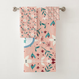 Elegante Moda froral Patrón rosa