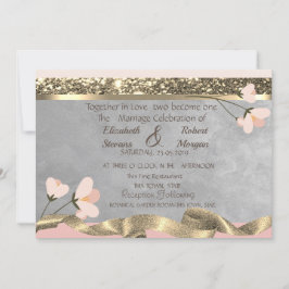 Elegante Moda Invitación a la boda floral