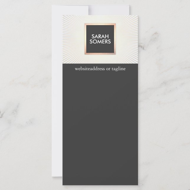 Elegante Moda moderna de oro y estilo negro (Anverso)