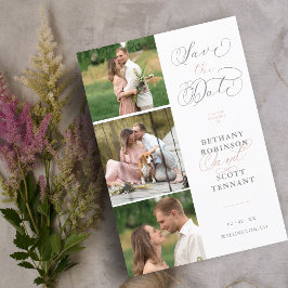 Elegante Moda Rosa 3 Fotos Boda sofisticado