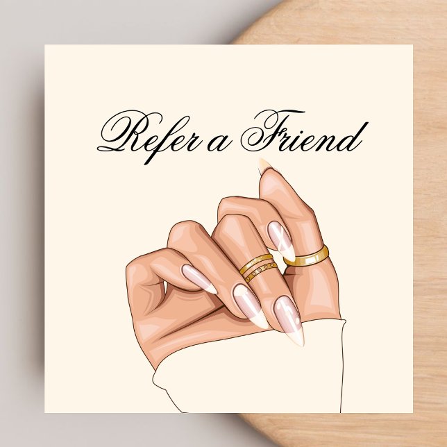 Elegante Moda Salon de uñas Manicurista Tarjeta de (Subido por el creador)