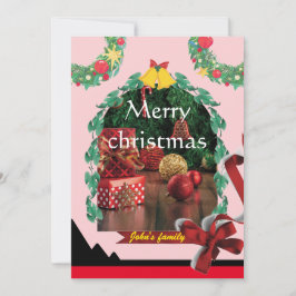 Elegante moda única de fotos en arco feliz navidad