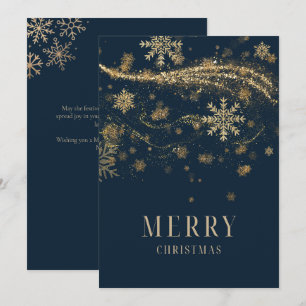 Elegante Moderno Brillante Oro Chic Navidad