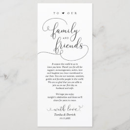 Elegante Moderno, Colocación De Lugares Tarjeta De