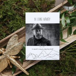 Elegante Moderno En Tarjetas De Oración Por La Mem