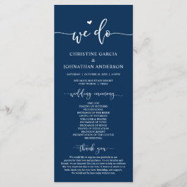 Elegante moderno, lo hacemos, programa de ceremoni