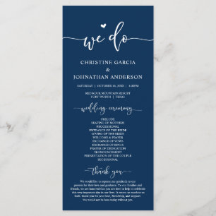 Elegante moderno, lo hacemos, programa de ceremoni