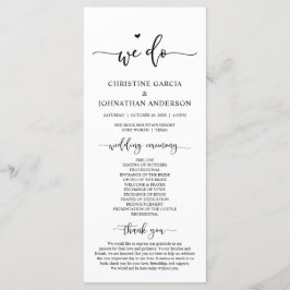 Elegante moderno, lo hacemos, programa de ceremoni