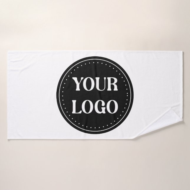 elegante, moderno, refinado y editable.  (Toalla de baño)