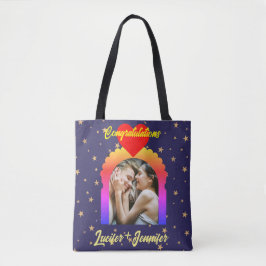 Elegante moderno regalo de bolsas de té con fotos 