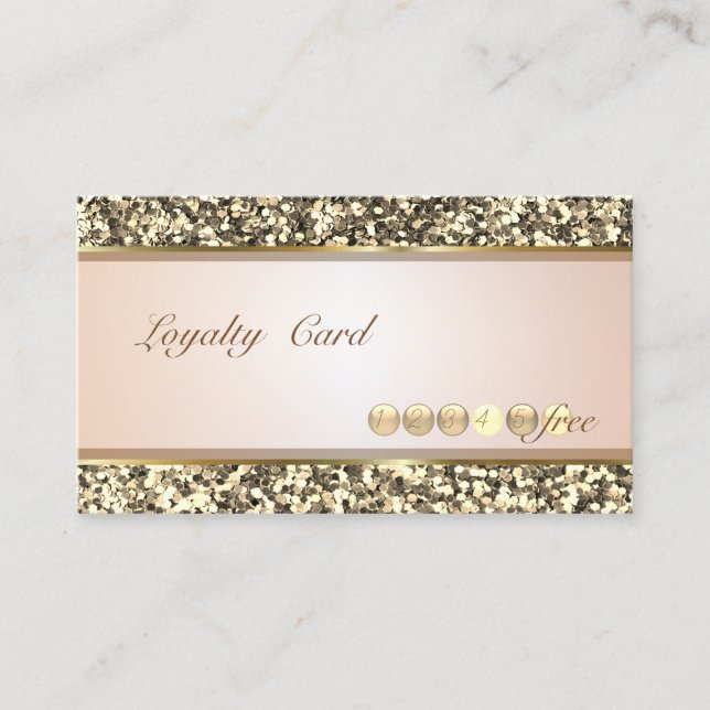 Elegante moderno, tarjeta de fidelidad a rayas Pur (Anverso)