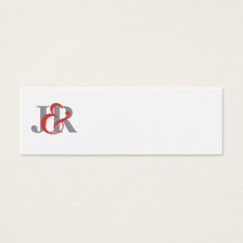 Elegante Monograma Boda Tarjeta de plaza