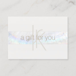 Elegante Monograma Certificado moderno de regalo d