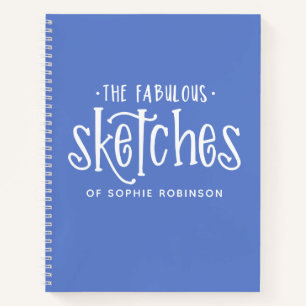 Elegante monograma cuaderno de notas de su nombre