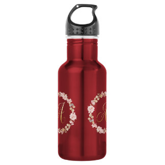 Elegante Monograma de Floral Letra A Taza de Cerám