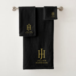 Elegante Monogramado Rubor Pink