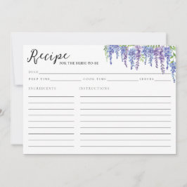 Elegante Morado Floral Watercolor Bridal Shower