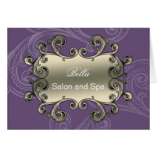 elegante morado florecimiento negocio Gracias tarj