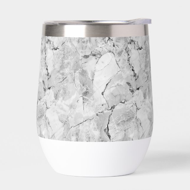 Elegante mosaico de piedra gris con cascada textur (Izquierdo)