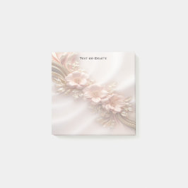 Elegante Naranja Peach Floral Post nota