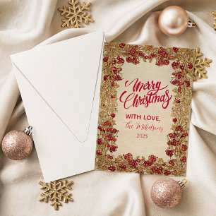 Elegante Navidad con Hoja de Oro