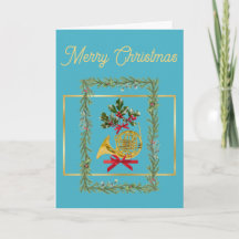 Elegante Navidad de Corno Francés Turquesa