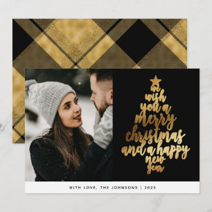 Elegante Navidad de fotografía de la familia Black