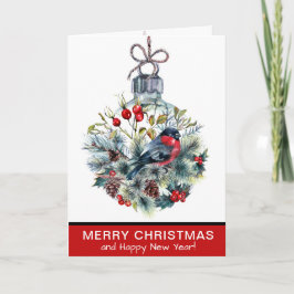 Elegante Navidad de ornamentos rojos