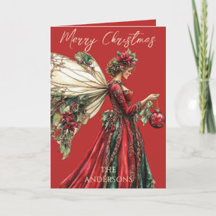 Elegante Navidad Forestcore Hada Festiva 