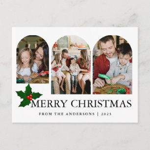 Elegante Navidad Minimalista Familia Moderna 3 F