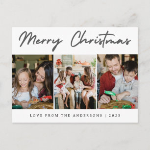 Elegante Navidad Minimalista Familia Moderna 3 F