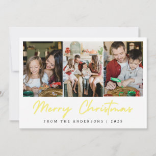 Elegante Navidad Minimalista Familia Moderna 3 F