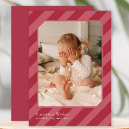 Elegante Navidad Stripes Foto