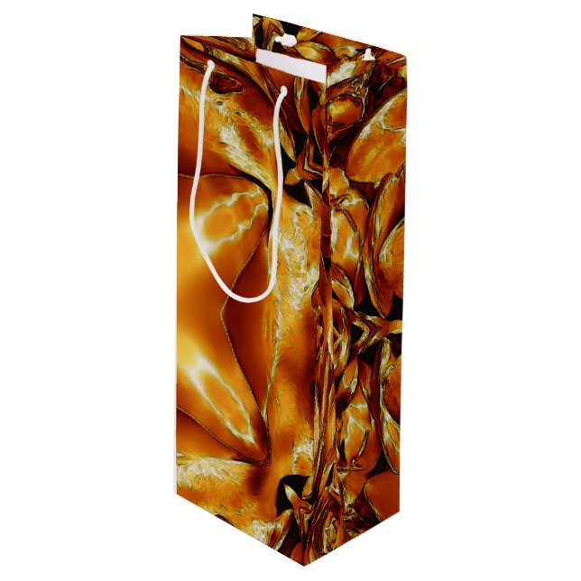 Elegante Navidades de cobre de oro Bolsa de regalo (Angulo Anverso)