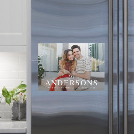 Elegante Navidades modernos Tarjeta magnética de d