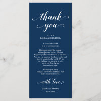 Elegante Navy Blue, Colocación de lugares Tarjeta 