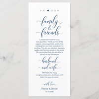 Elegante Navy Blue, Colocación de lugares Tarjeta 