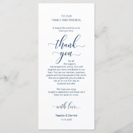 Elegante Navy Blue, Colocación de lugares Tarjeta 