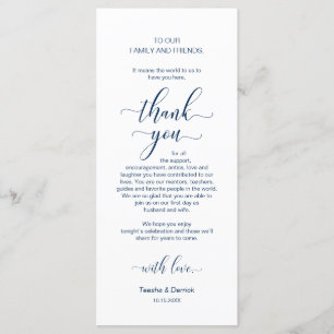 Elegante Navy Blue, Colocación de lugares Tarjeta 