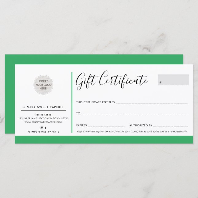 ELEGANTE NEGOCIO moderno logo de la moda planta ve (Anverso / Reverso)