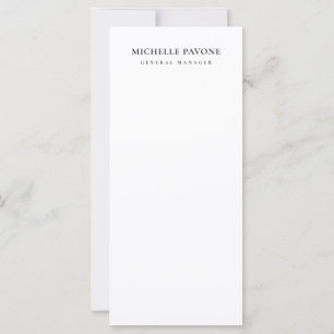 Elegante Negro y Blanco Simple Sencillo Profesiona