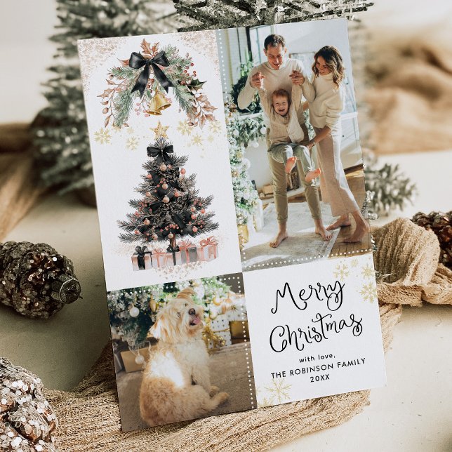 Elegante negro y oro dobla la Feliz Navidad 2 foto (Subido por el creador)