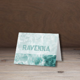 Elegante nombre de color de boda de plata de espum