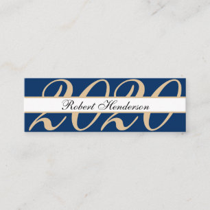 Elegante nombre de graduación de tarjeta de inserc