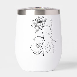 Elegante Nombre de Script Lotus Julio Mes Flor