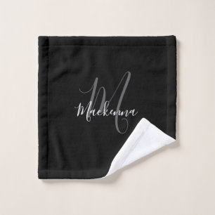 Elegante nombre moderno de escritura en blanco neg
